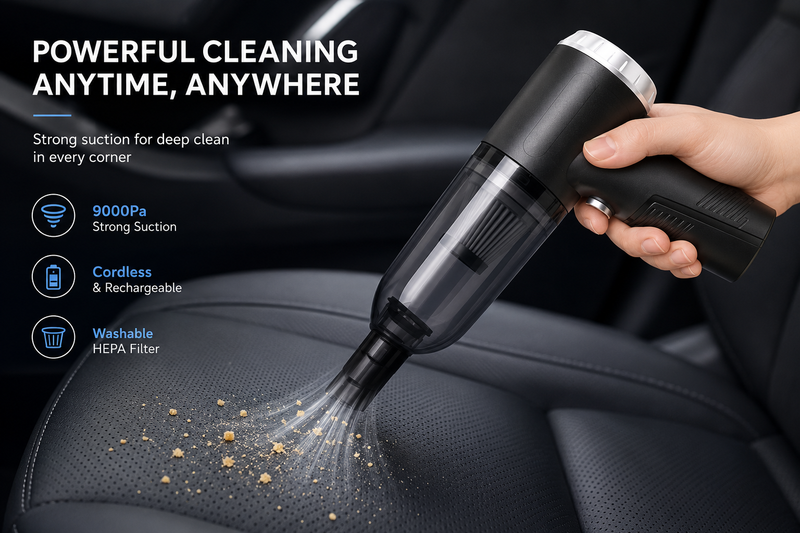 3 In 1 Car Mini Vacuum Cleaner